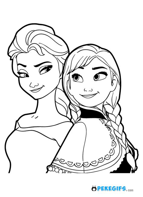 dibujos de frozen para colorear